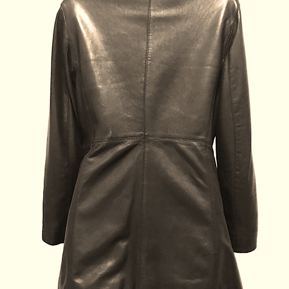 *Yummy Buttery Soft Lambskin Leather Jacket, Runs Bigger-Women's SZ XS, Black - Picture 3 of 10